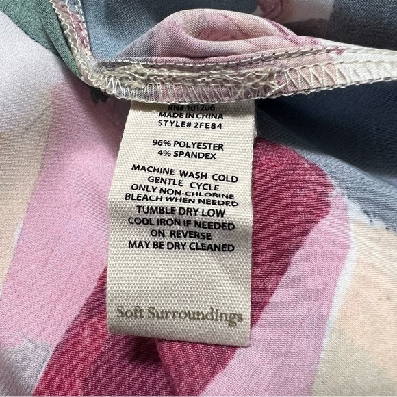 ANTHROPOLOGIE Soft Surroundings Margot Print Patchwork Summer Cardigan Cover Up - Picture 9 of 13